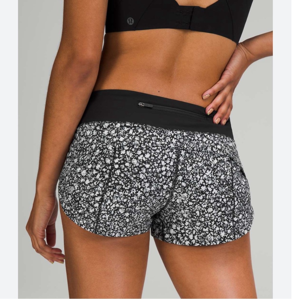 Lululemon speed up shorts.